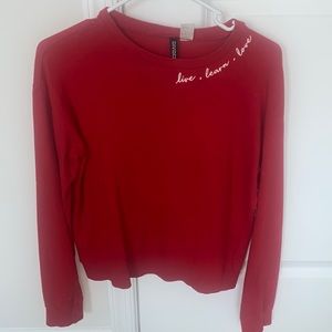 Red H&M long sleeve